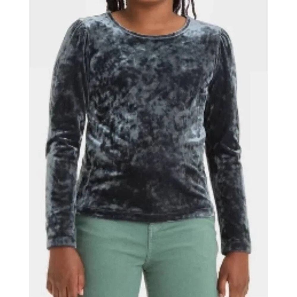 $17 car & Jack Girls Velour Long Sleeve Tee - XS 4/5